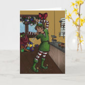 Slaperige elf kaart (Gele Bloem)