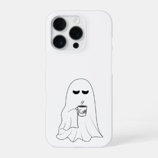 Slaperige Geest met Koffie – Minimalistische Knush iPhone 16 Pro Hoesje