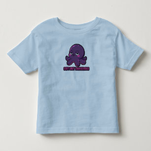 Slaperige Grappige Kawaii Octopus Peuter Top