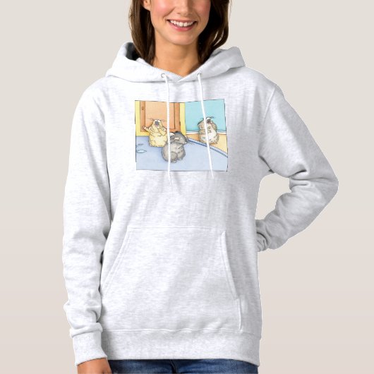 Slaperige hamsters hoodie (Voorkant)