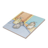 Slaperige hamsters tegeltje (Zijkant)