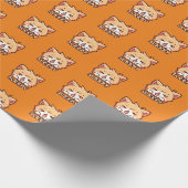 Slaperige kat cadeaupapier (Hoek)