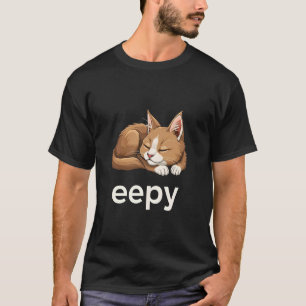 Slaperige Kat Meme Grappige Suffe Slaperige Kitten T-shirt