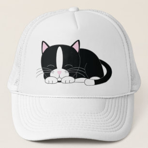 Slaperige Kat {Tuxedo} Trucker Pet