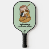 Slaperige kledingkoffie pickleball paddle (Voorkant)