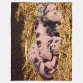 SLAPERIGE KLEINE BIGGEN FLEECE DEKEN (Voorkant)