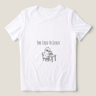 Slaperige koffie eend ochtendstemming grappige sch Tri-Blend shirt