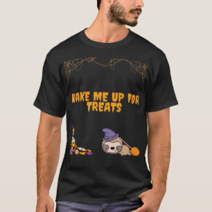 Slaperige luiaard klaar voor Halloween snoepjes! K T-shirt
