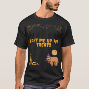 Slaperige luiaard klaar voor Halloween snoepjes! K T-shirt