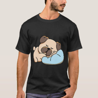 Slaperige Pug Dromen T-shirt