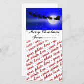 Slapes Lijst van de Sinterklaas Feestdagenkaart (Voorkant / Achterkant)