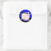 Slapes Lijst van de Sinterklaas Ronde Sticker (Tas)