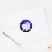 Slapes Lijst van de Sinterklaas Ronde Sticker (Envelop)