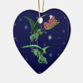 Slapje van de kerstman met Dragons Keramisch Ornament (Links)