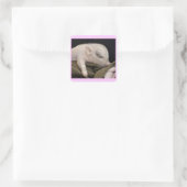 Slappers Vierkante Sticker (Tas)