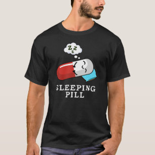 Slappil Funny Medicine Pun Dark BG T-shirt
