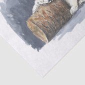 Slappolair beer, waterverf kunst tissuepapier (Detail)