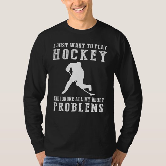 Slapshot to Laughter: Hockey Escape Adult Woes T-s T-shirt (Voorkant)