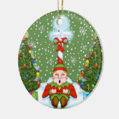 Slapy Elf kerstversiering Keramisch Ornament (Links)