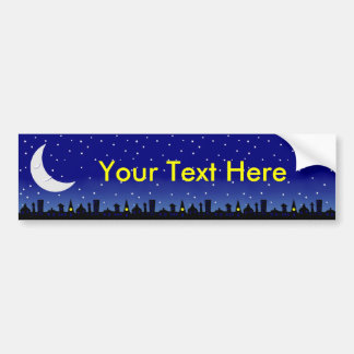Slapy-maanstrip toevoegen je eigen tekst bumpersticker