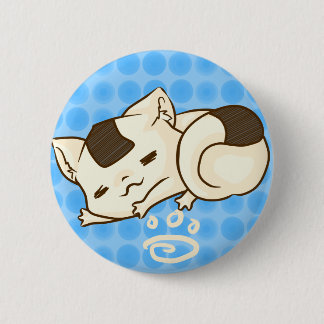 Slapy Onigiri Cat Button (blauw)