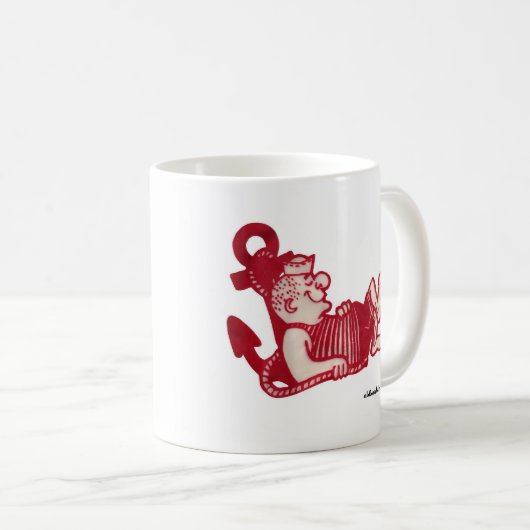 Slapy Sailor Ceramic Mok (Voorkant rechts)