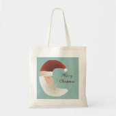 Slapy Santa Half Moon met kerstCanvas tas (Voorkant)