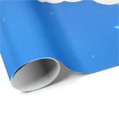 Slapy Star Blue Starry Sky Cadeaupapier (Rol Hoek)