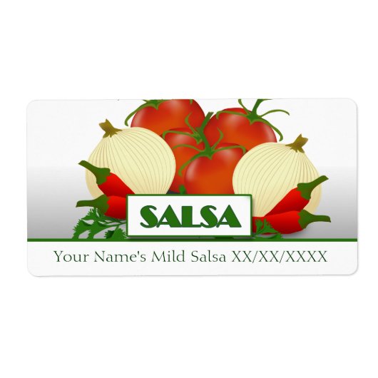 Slasa Conserve Étiquette de canne (Devant)