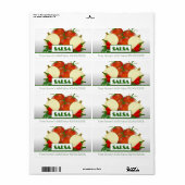 Slasa Conserve Étiquette de canne (Feuille entière)