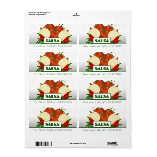 Slasa Conserve Étiquette de canne (Feuille entière)