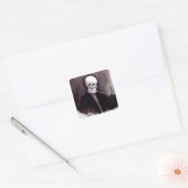 Slash één! vierkante sticker (Envelop)