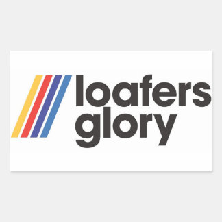 Slash Loafers Glory Logo Rechthoekige Sticker