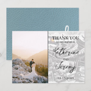 Slate Blue Colorado Passport bedankje Bedankkaart