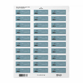 Slate Blue Colorado Passport Etiket (Full Sheet)