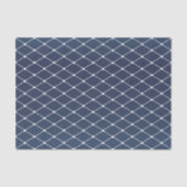 Slate Blue en Diamond Pattern Tissuepapier (Voorkant)