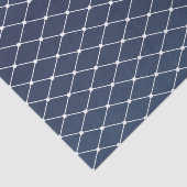 Slate Blue en Diamond Pattern Tissuepapier (Detail)