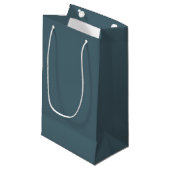 Slate Blue  Gift Bag Klein Cadeauzakje (Voorkant Gekanteld)