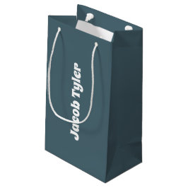 Slate Blue  Gift Bag Klein Cadeauzakje