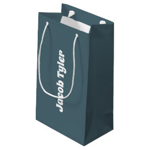 Slate Blue Gift Bag Klein Cadeauzakje