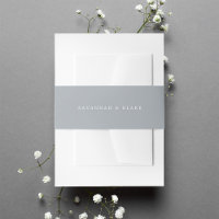 Slate Blue-Grey Personalized Wedding