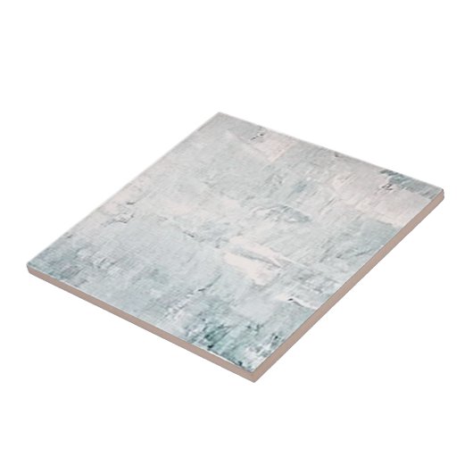 Slate Blue Grey Simple Stone Tegeltje (Zijkant)