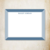 Slate Blue Mannen Notitiekaartje