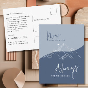 Slate Blue neemt de hoge weg voor senatoren Briefkaart