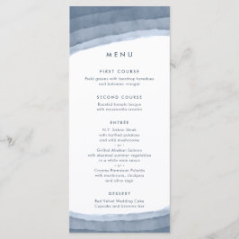 Slate Blue Ombre | Minimalistisch Boho Wedding Menu