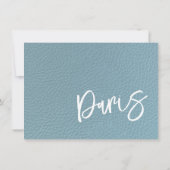 Slate Blue Paris Passport Bedankkaart (Achterkant)