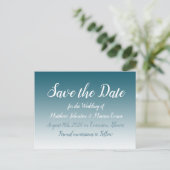 Slate Blue Personnalisé Enregistrer la carte posta (Debout devant)