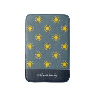 Slate Blue Sunburst Badmat