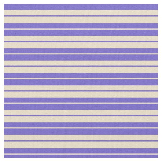 Slate Blue & Tan Stripes Pattern Stof (Close Up)