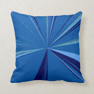 Slate Blue Vanishpoint Pillow van Janz Kussen